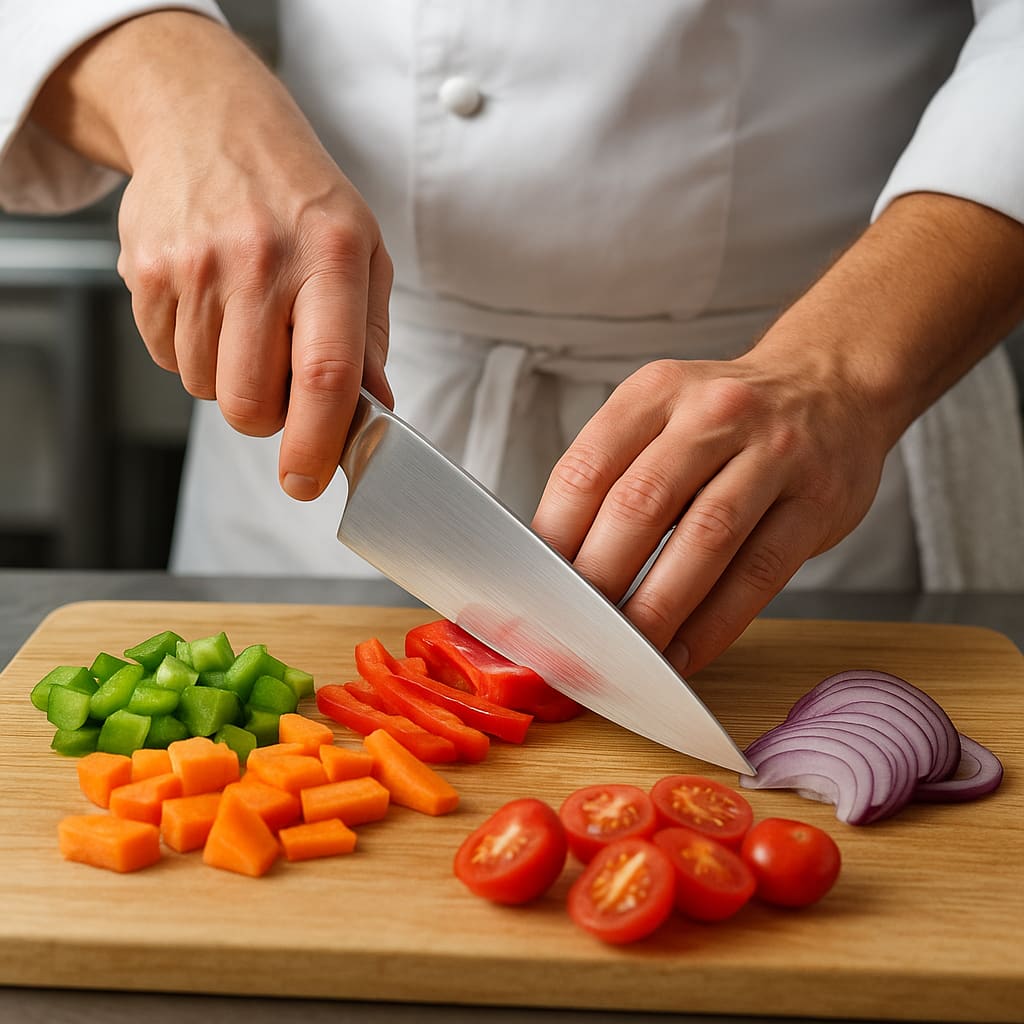 Messertechnik im Kochkurs